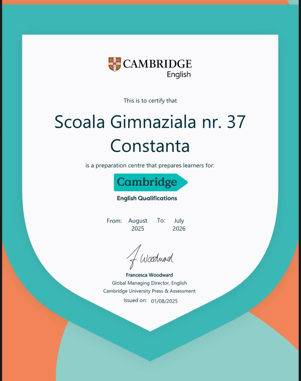 Scoala Gimnaziala Nr.37 Constanta - Cambridge